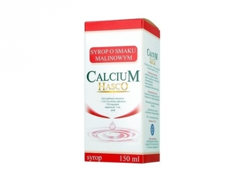 Zdjęcie HASCO CALCIUM syrop o smaku malinowym 150 ml