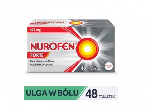 Zdjęcie NUROFEN FORTE 400 mg 48 tabletek