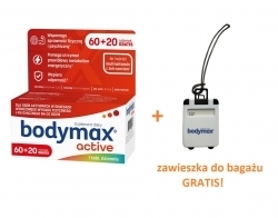 Zdjęcie BODYMAX ACTIVE 80 tabletek (60 + 20 tabletek GRATIS) + zawieszka do bagażu GRATIS!