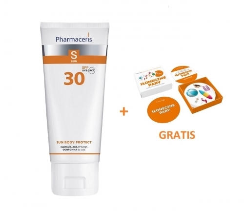 Zdjęcie PHARMACERIS S SUN BODY Emulsja ochronna do ciała SPF30 150 ml + Karty Dobble GRATIS