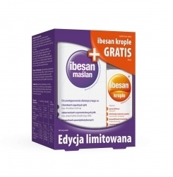 Zdjęcie IBESAN MAŚLAN 60 kapsułek + IBESAN krople 30 ml GRATIS