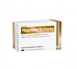 Zdjęcie MAGNEFAR B6 FORTE 90 tabletek