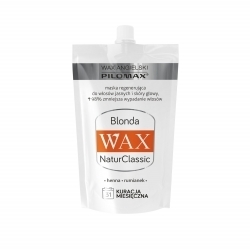 Zdjęcie PILOMAX WAX NATURCLASSIC BLONDA Maska regenerująca do włosów jasnych 50 ml