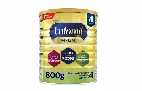 Zdjęcie ENFAMIL PREMIUM MFGM 4 Mleko modyfikowane powyżej 2 roku 800 g