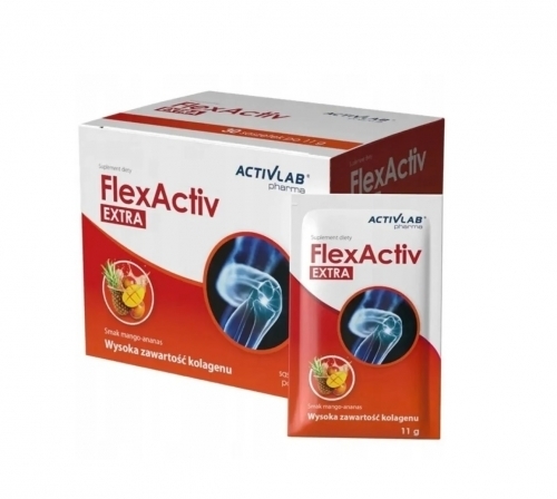 Zdjęcie ACTIVLAB FLEXACTIV EXTRA smak mango-ananas 30 saszetek