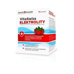 Zdjęcie VITASWISS Elektrolity proszek 10 saszetek SWISS+PHARM