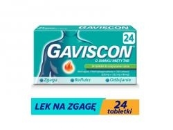 Zdjęcie GAVISCON o smaku mięty 24 tabletek
