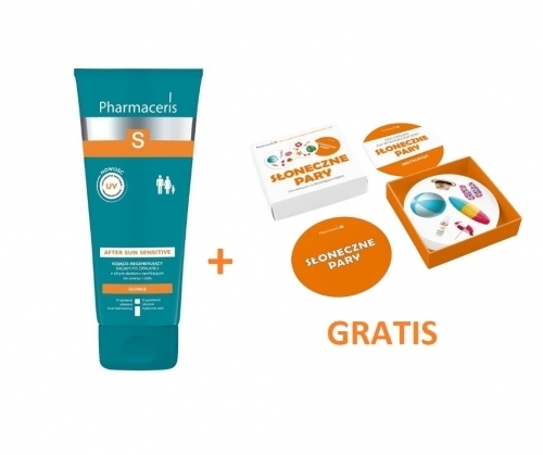 Zdjęcie PHARMACERIS S Balsam po opalaniu kojąco-regenerujący 200 ml + Karty Dobble GRATIS