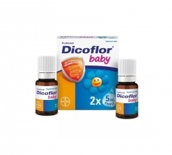 Zdjęcie DICOFLOR BABY krople doustne 2 butelki x 5 ml