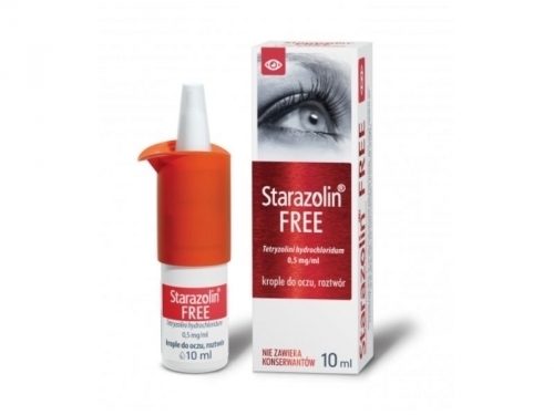 Zdjęcie STARAZOLIN FREE 0,5 mg/ml krople do oczu 10 ml