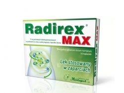 Zdjęcie RADIREX MAX 375 mg 10 kapsułek DATA 30.04.2024