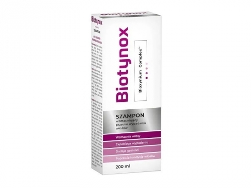 Zdjęcie BIOTYNOX Szampon wzmacniający przeciw wypadaniu włosów 200 ml DATA 31.08.2025
