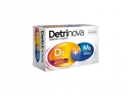 Zdjęcie DETRINOVA 2000 D3 + Magnez 60 tabletek