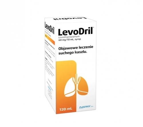 Zdjęcie LEVODRIL 60 mg/10 ml syrop 120 ml