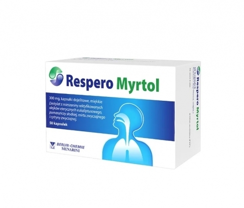 Zdjęcie RESPERO MYRTOL 300 mg 50 kapsułek