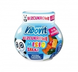 Zdjęcie VIBOVIT Bezcukrowe Misio Żelki smak owocowy 30 sztuk