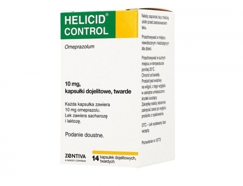 Zdjęcie HELICID CONTROL 10 mg 14 kapsułek