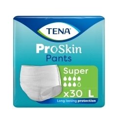 Zdjęcie TENA PANTS PROSKIN SUPER Majtki chłonne rozmiar L 30 sztuk