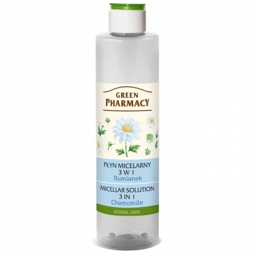 Zdjęcie GREEN PHARMACY Płyn micelarny 3 w 1 RUMIANEK 250 ml