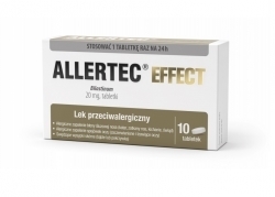 Zdjęcie ALLERTEC EFFECT 20 mg 10 tabletek