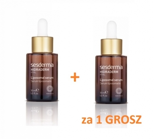 Zdjęcie SESDERMA HIDRADERM HYAL Serum liposomal 30 ml + HIDRADERM HYAL Serum liposomal 30 ml za 1 GROSZ