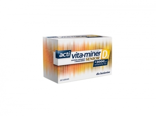 Zdjęcie ACTI VITA-MINER SENIOR D3 60 tabletek
