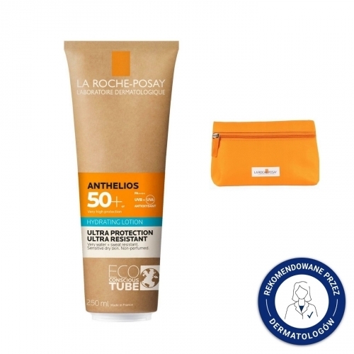 Zdjęcie LA ROCHE-POSAY ANTHELIOS Mleczko Familijne SPF 50+ 250 ml + GRATIS KOSMETYCZKA