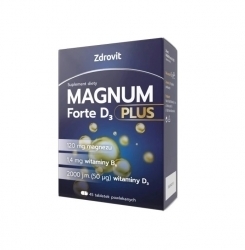 Zdjęcie ZDROVIT MAGNUM FORTE D3 Plus 45 tabletek powlekanych