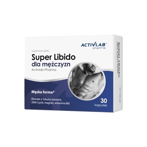 Zdjęcie ACTIVLAB SUPER LIBIDO Dla Mężczyzn 30 kapsułek