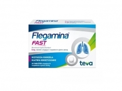 Zdjęcie FLEGAMINA FAST 8 mg 20 tabletek ulegających rozpadowi w jamie ustnej