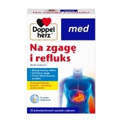 Zdjęcie DOPPELHERZ MED Na zgagę i refluks 20 saszetek