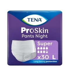 Zdjęcie TENA PANTS PROSKIN SUPER NIGHT Majtki chłonne rozmiar L 30 sztuk