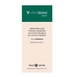 Zdjęcie VINCOBIOSIS ACNEIC DERMOBALANS Pianka głęboko oczyszczająca do mycia twarzy 150 ml