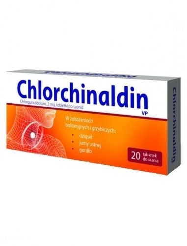 Zdjęcie CHLORCHINALDIN 20 tabletek do ssania