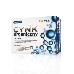 Zdjęcie PUWER Cynk Organiczny 60 tabletek