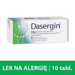 Zdjęcie DASERGIN 5 mg na alergię 10 tabletek