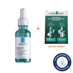 Zdjęcie LA ROCHE-POSAY EFFACLAR Skoncentrowane Serum 30 ml + ZESTAW PRÓBEK EFFACLAR A.Z Krem-żel + Serum