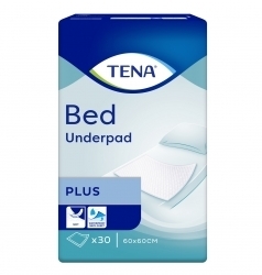 Zdjęcie TENA BED PLUS Podkłady higieniczne rozmiar 60 x 60 cm 30 sztuk