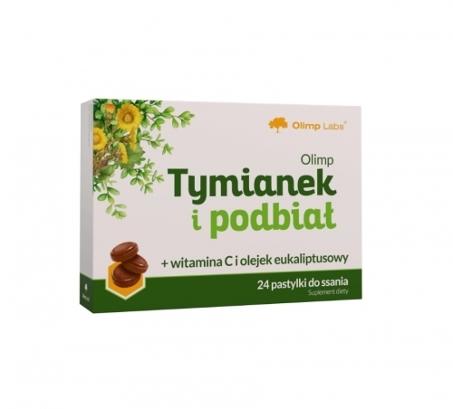 Zdjęcie OLIMP Tymianek i Podbiał 24 pastylki do ssania
