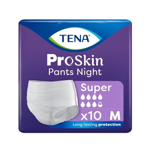 Zdjęcie TENA PANTS PROSKIN SUPER NIGHT Majtki chłonne rozmiar M 10 sztuk