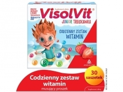 Zdjęcie VISOLVIT JUNIOR Truskawka 30 saszetek