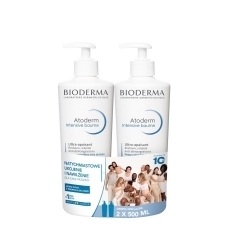 Zdjęcie BIODERMA ATODERM ZESTAW INTENSIVE BAUME Balsam do ciała DUOPAK 500 ml + 500 ml (1000 ml)