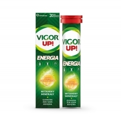 Zdjęcie VIGOR UP! Energia smak pomarańczowy 20 tabletek musujących