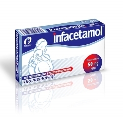 Zdjęcie INFACETAMOL 50 mg 10 czopków