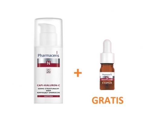 Zdjęcie PHARMACERIS N CAPI-HIALURON-C Dermo-strukturalny krem 50 ml + GRATIS