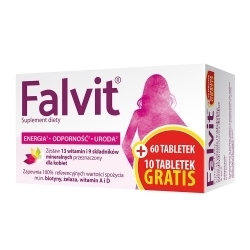 Zdjęcie FALVIT 70 tabletek (60 tabletek + 10 tabletek GRATIS)