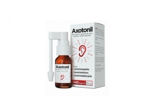 Zdjęcie AXOTONIL aerozol do uszu 0,44 g/ml 10 ml