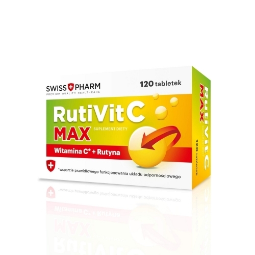 Zdjęcie RUTIVIT C MAX 120 tabletek DATA 31.10.2025