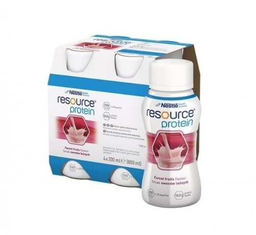 Zdjęcie RESOURCE PROTEIN smak owoców leśnych 4 butelki 200 ml