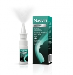 Zdjęcie NASIVIN CLASSIC 0,05\% aerozol do nosa 10 ml